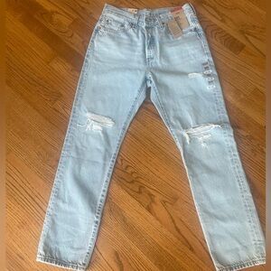 Levi's 501 Original Distressed Women's Straight Leg Jeans 29x30